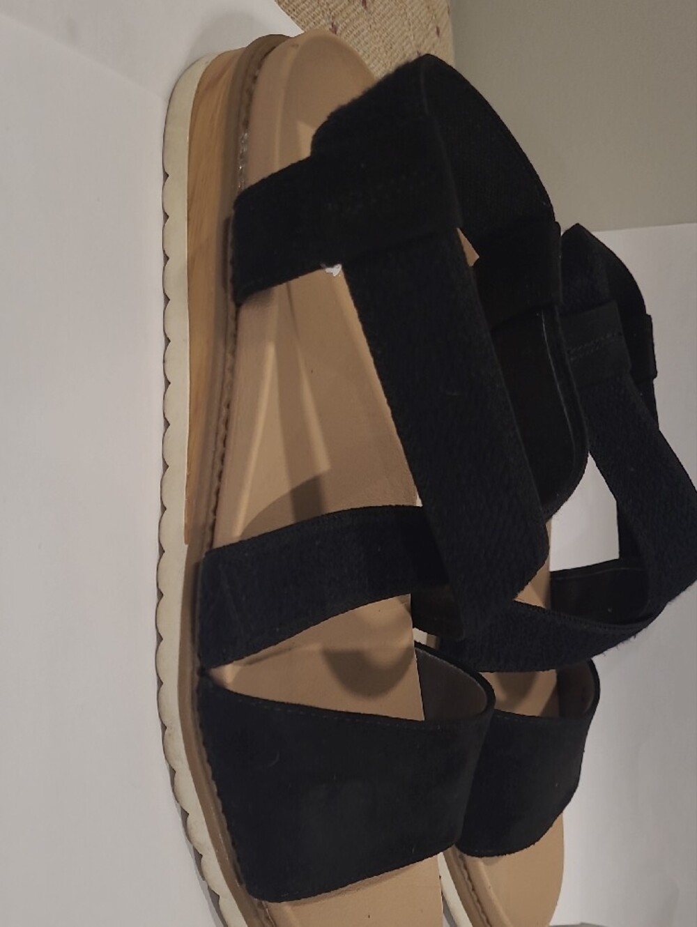 Dr. Scholl's Black Women's Strappy Sandals - Picture 3 of 4